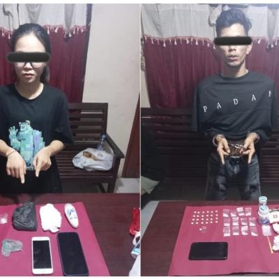 Sepasang Kekasih di Jondul Ditangkap Polsek Tenayan Raya, Edarkan Sabu dan Ekstasi