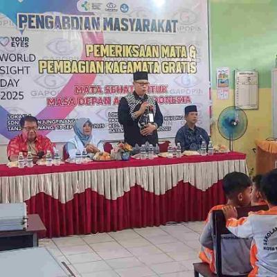 400 Siswa SD dan SMP di Tanjungpinang Dapat Layanan Pemeriksaan Mata Gratis