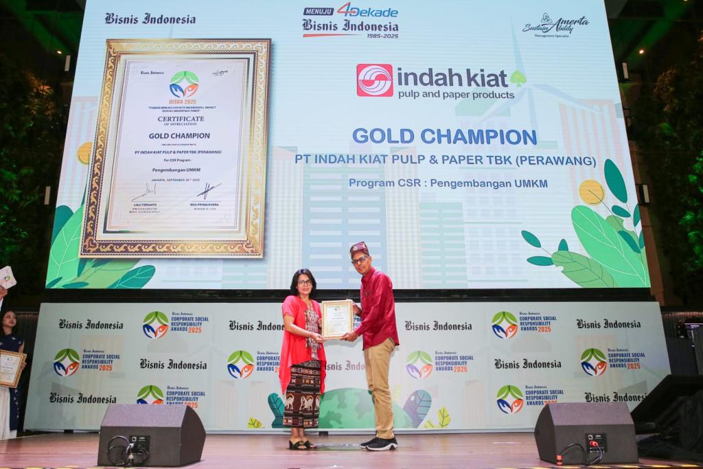 Kembangkan UMKM Lokal, PT IKPP Perawang Raih Gold Champion BISRA 2025