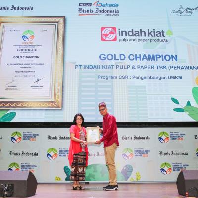 Kembangkan UMKM Lokal, PT IKPP Perawang Raih Gold Champion BISRA 2025