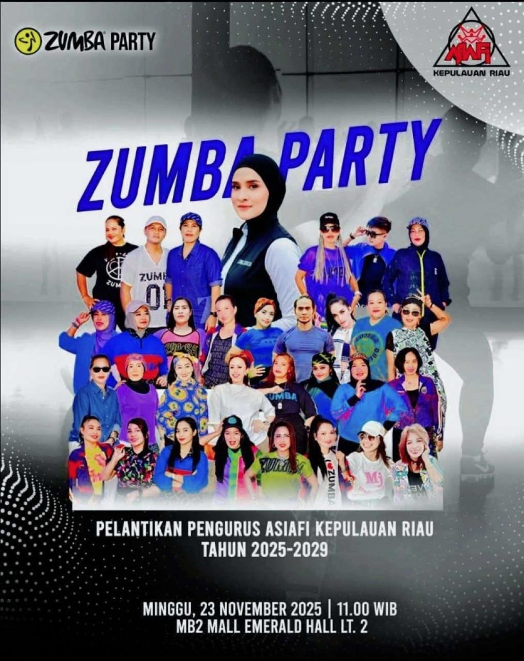 Pelantikan Pengurus Perdana ASIAFI Kepri Besok Bakal Dimeriahkan Senam Zumba