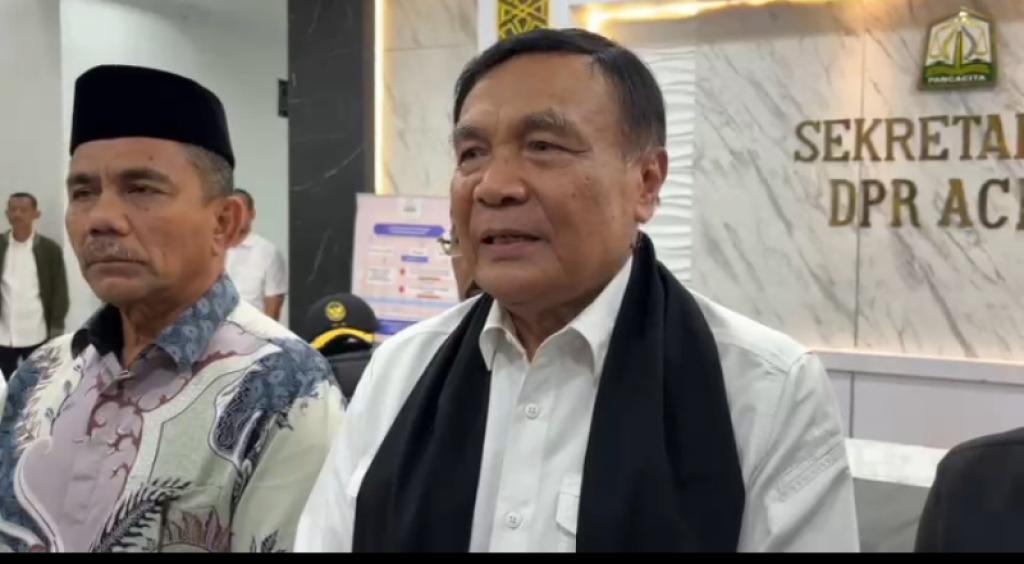 Menko Polkam Djamari Chaniago Kunjungi DPRA, Respon Revisi UU Pemerintahan Aceh