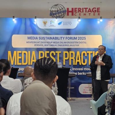 MEDIA SUSTAINABILITY FORUM 2025 : Keadilan Ekonomi Media di Era Platform Digital Perlu Di tata Ulang