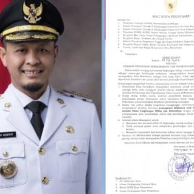 Larang Penebangan Pohon, Wako Pekanbaru Agung Nugroho Terbitkan Surat Edaran