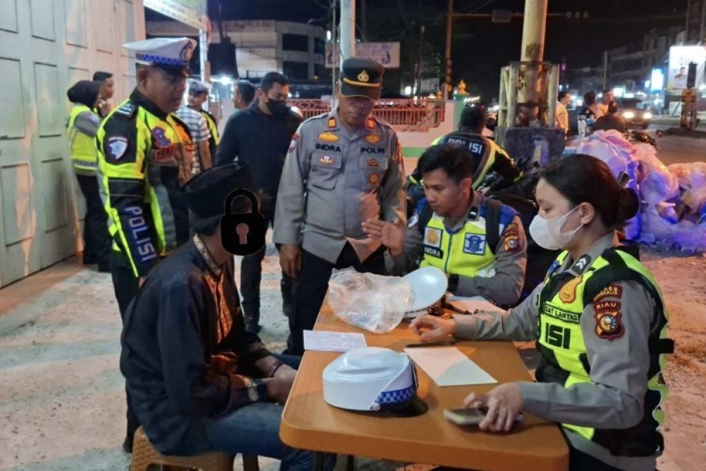 Patroli Tengah Malam di Duri, Polisi Amankan 5 Motor Terindikasi Balap Liar
