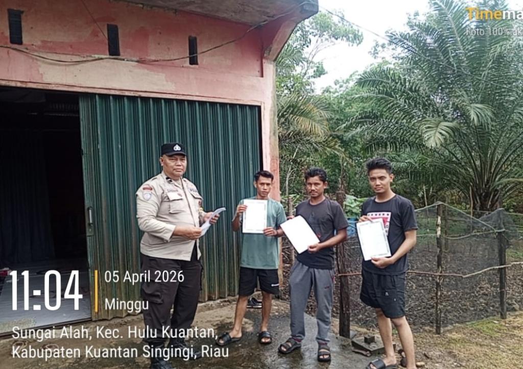 Waspada El Nino, Polsek Kuantan Mudik dan Hulu Kuantan Gencarkan Sosialisasi Karhutla