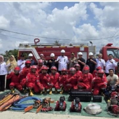 Bupati Inhu Cek Kesiapsiagaan Karhutla PT Inecda, Teken MoU Hibah Kebun untuk Masyarakat Adat