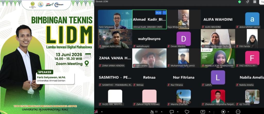 BIMAWA UMRI Bekali Mahasiswa Mengikuti LIDM 2026, Targetkan Prestasi di Tingkat Nasional