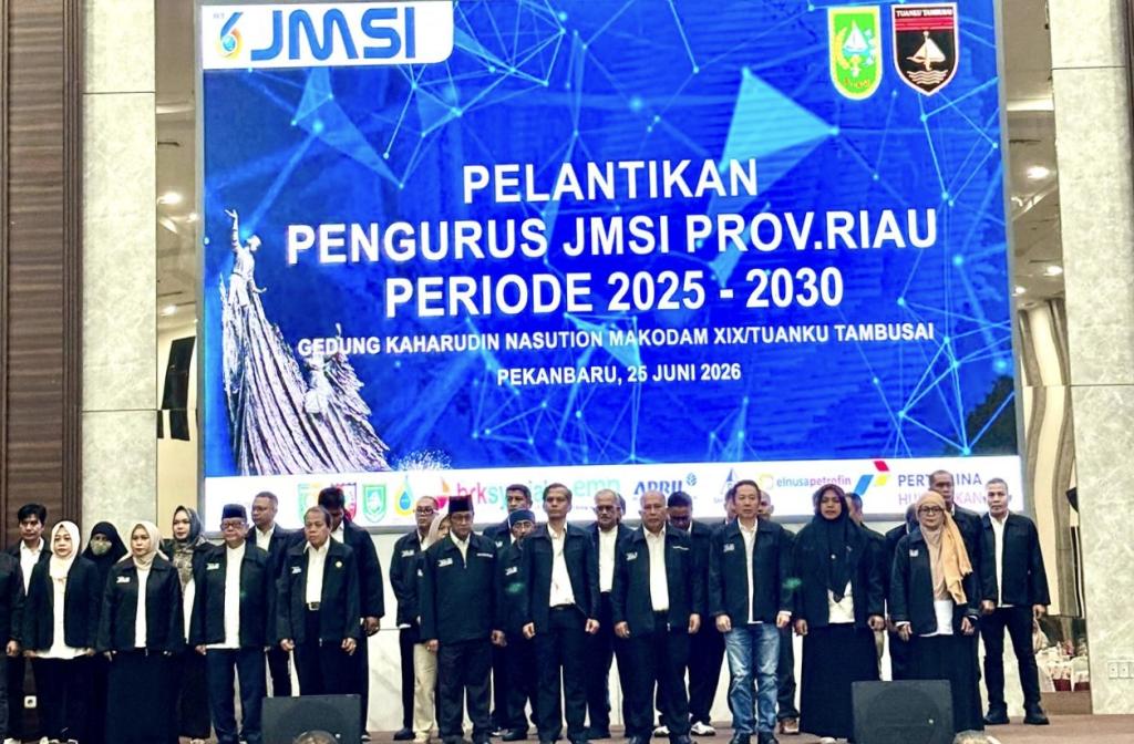 Pengurus JMSI Riau Periode 2025-2030 Resmi Dilantik, Sejumlah Tokoh Terima Penghargaan