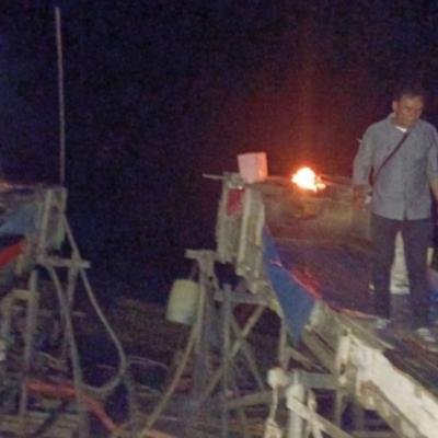 Polsek Kuantan Mudik Musnahkan Dua Rakit PETI di Area HGU PT KTBM