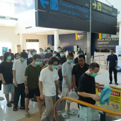 Rudenim Tanjungpinang Deportasi 67 WN Tiongkok Pelaku Penipuan Investasi dan Judi Online di Batam