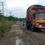 Jalan Sungai Rawa Rusak dan Minim Marka, Truk Bermuatan Puluhan Ton Disebut Bebas Melintas