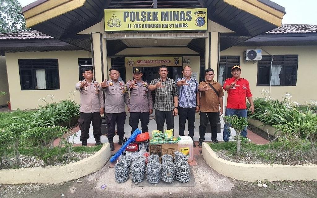 Cegah Karhutla, Polsek Minas dan PT RAL Dorong Petani Kembangkan Jagung