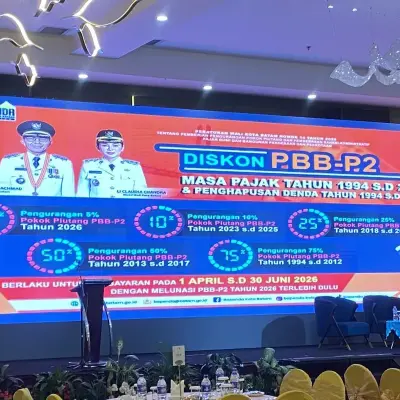 94 Ribu Wajib Pajak Manfaatkan Relaksasi PBB-P2, Bapenda Batam Himpun Rp92,23 Miliar