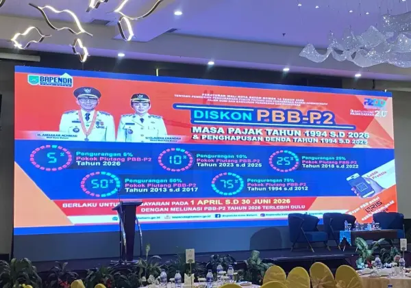 94 Ribu Wajib Pajak Manfaatkan Relaksasi PBB-P2, Bapenda Batam Himpun Rp92,23 Miliar