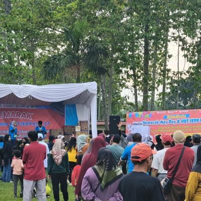 Peringatan HUT PT IKPP Perawang ke 41 Tahun, Warga Tumpah Ruah Ikuti Kegiatan Senam Bersama Hingga Donor Darah