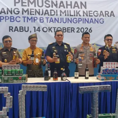 Bea Cukai Tanjungpinang Musnahkan Barang Ilegal Senilai Rp4,3 Miliar