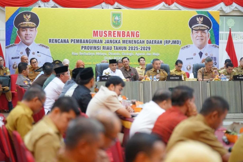 Musrenbang RPJMD 2025–2029, Pemprov Riau Fokus Peningkatan Ekonomi Rakyat, SDM, dan Kesehatan