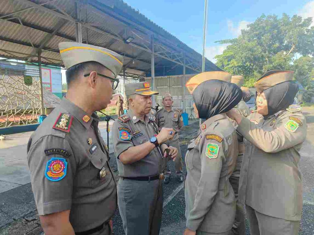 48 Personel PPPK Satpol PP Tanjungpinang Terima Penyematan Pangkat