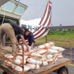 OMC Hari Kedua di Riau, Tiga Ton Garam Disemai untuk Cegah Karhutla