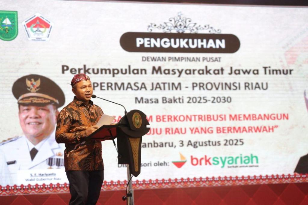 PERMASA Jatim Riau Resmi Dilantik, Gubernur Abdul Wahid Ajak Bersinergi untuk Negeri