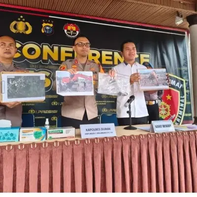 Polres Dumai Amankan Dua Terduga Pelaku Perusakan Hutan Wisata Dumai