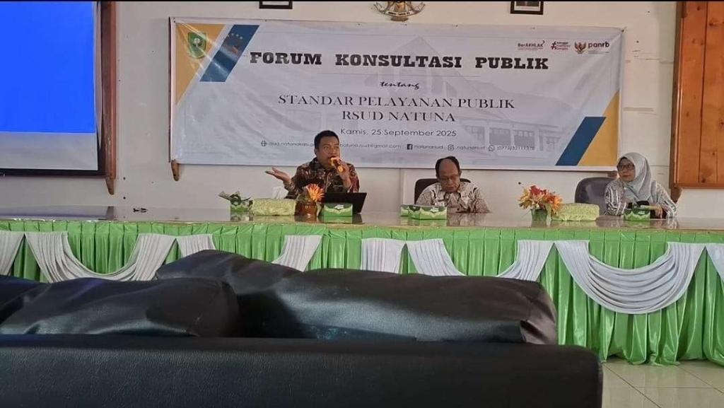 Jaring Aspirasi dan Usulan Masyarakat, RSUD Natuna Gelar Forum Konsultasi Publik