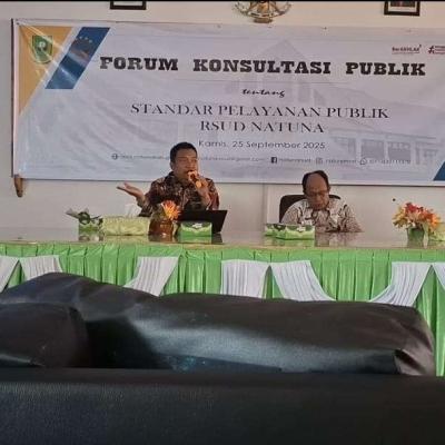 Jaring Aspirasi dan Usulan Masyarakat, RSUD Natuna Gelar Forum Konsultasi Publik