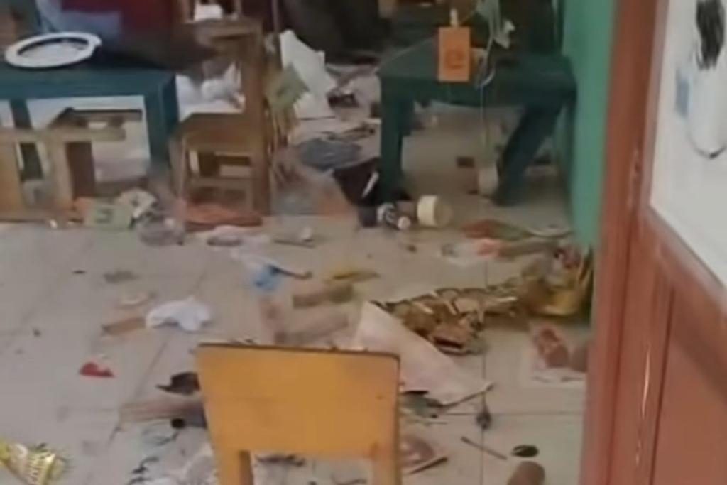 Ruang TK Negeri Pembina Langgam Dirusak OTK, Botol Miras dan Alat Hisap Sabu Berserakan