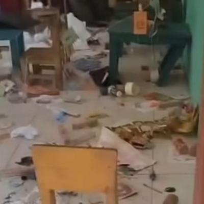 Ruang TK Negeri Pembina Langgam Dirusak OTK, Botol Miras dan Alat Hisap Sabu Berserakan