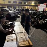 Patroli Tim Raga Pekanbaru Amankan 28 Motor Berknalpot Brong
