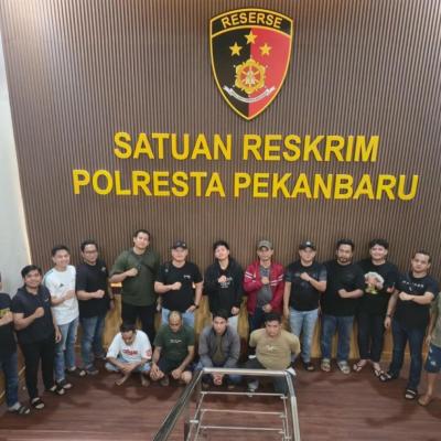 Aksi Premanisme Berkedok Penagihan, Debt Collector Ditangkap di Pekanbaru