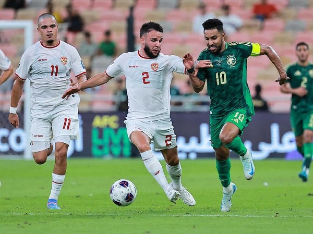 Kualifikasi Piala Dunia 2026: Indonesia Unggul 1-0 atas Arab Saudi di Babak Pertama