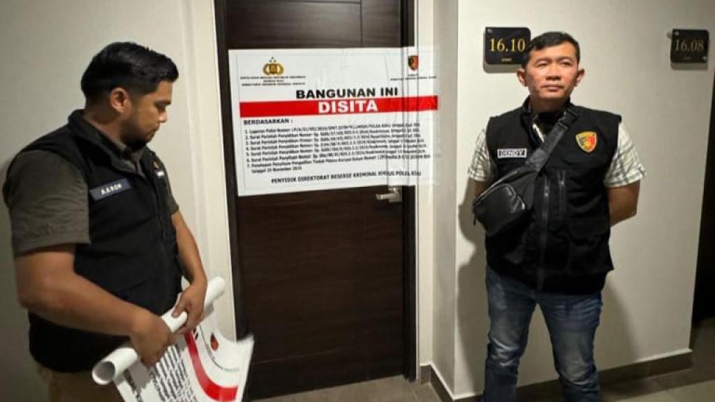 Polda Riau Sita 4 Unit Apartemen Senilai Rp2.1 Miliaran Terkait Kasus SPPD Fiktif Setwan DPRD Riau Tahun 2020-2021