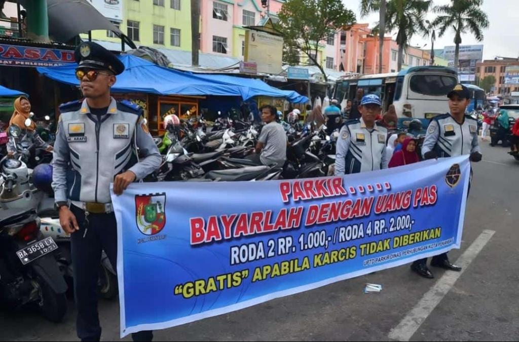 Foto Sosialisasi Tarif Parkir Pekanbaru Viral, Warga Duga Itu Foto Lama