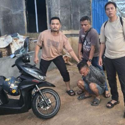Polisi Tangkap Pelaku Penggelapan Motor Driver Ojol di Batam