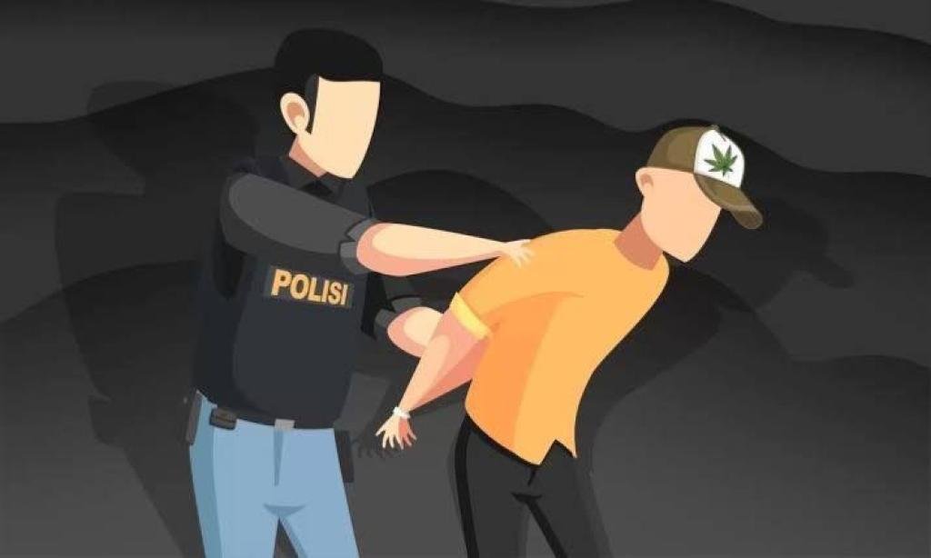 Razia Narkoba  di Pangeran Hidayat, Empat Pria Positif Metamfetamina