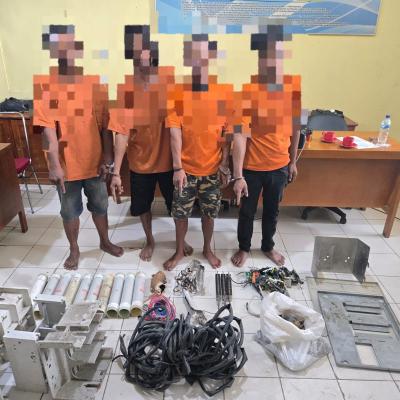 Pencurian Aset PT PHR di Tapung Terungkap, Polisi Amankan 4 Pelaku